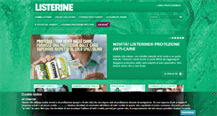 Desktop Screenshot of listerine.it