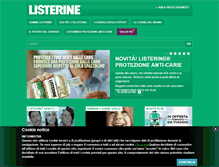 Tablet Screenshot of listerine.it