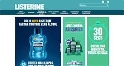 Desktop Screenshot of listerine.com.br