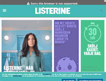 Tablet Screenshot of listerine.se