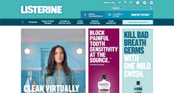 Desktop Screenshot of listerine.com