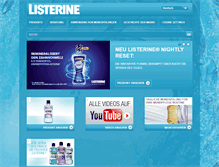 Tablet Screenshot of listerine.ch