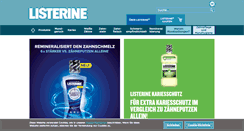 Desktop Screenshot of listerine.de