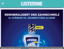 Tablet Screenshot of listerine.de