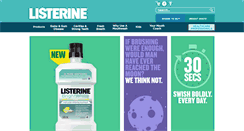 Desktop Screenshot of listerine.com.au