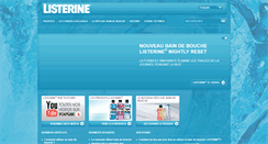 Desktop Screenshot of listerine.be