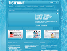 Tablet Screenshot of listerine.be